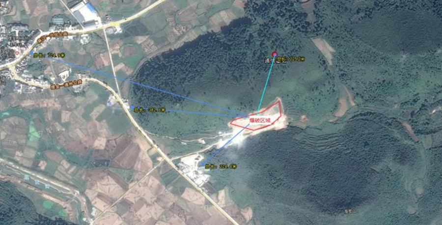 摆金镇华静砂石厂山排险恢复爆破工程
